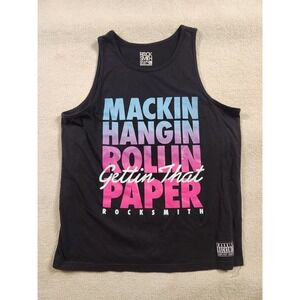 Rocksmith Men Black Tank Shirt  - Size Large Hanging Rolling Paper